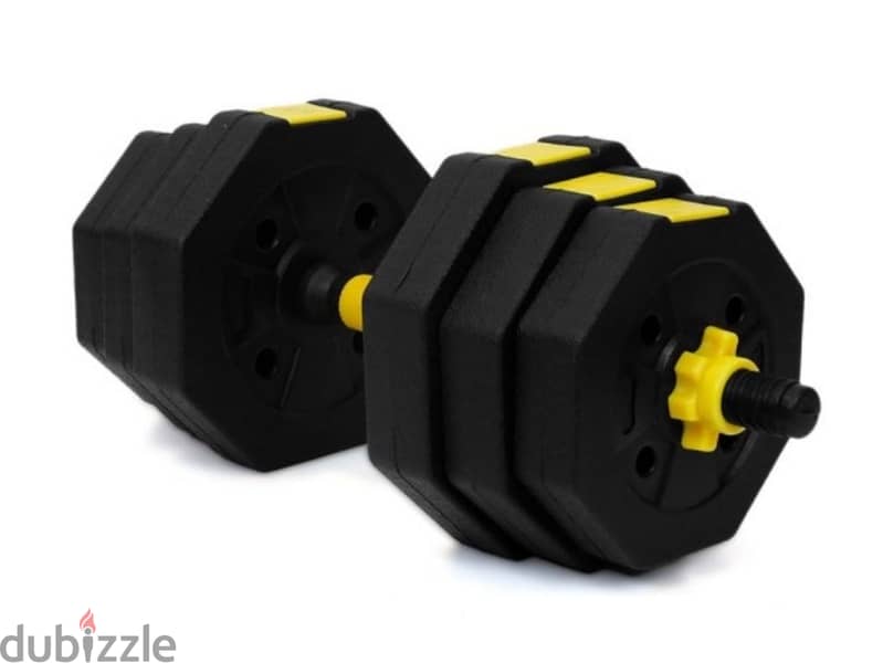 Dumbell offer  20 kg black color with bar new only 6