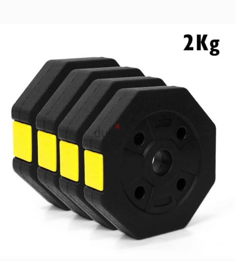 Dumbell offer  20 kg black color with bar new only 8