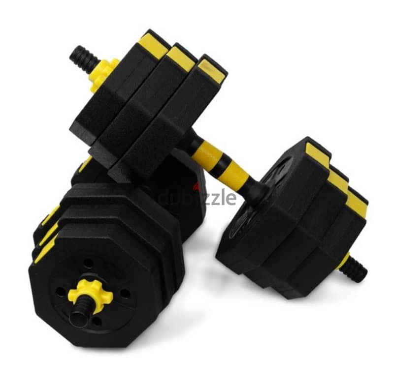 Dumbell offer  20 kg black color with bar new only 11
