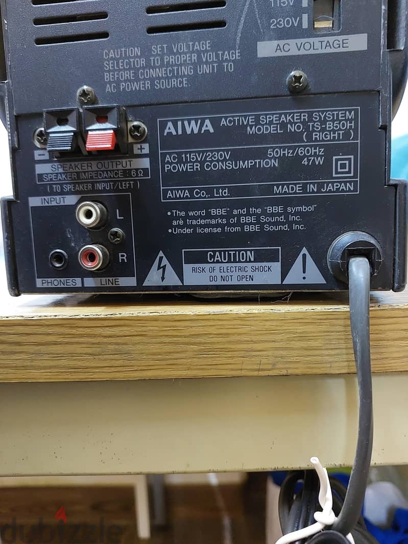 AIWA active stereo speaker 3