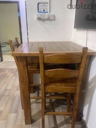High chair dining table