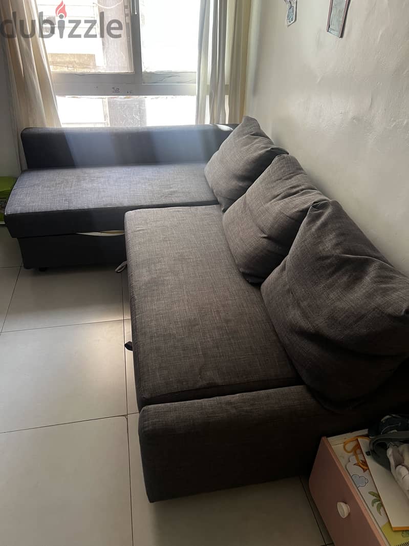 IKEA- FRIHETEN Corner Sofa bed with storage 1