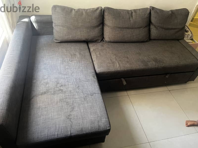 IKEA- FRIHETEN Corner Sofa bed with storage 2