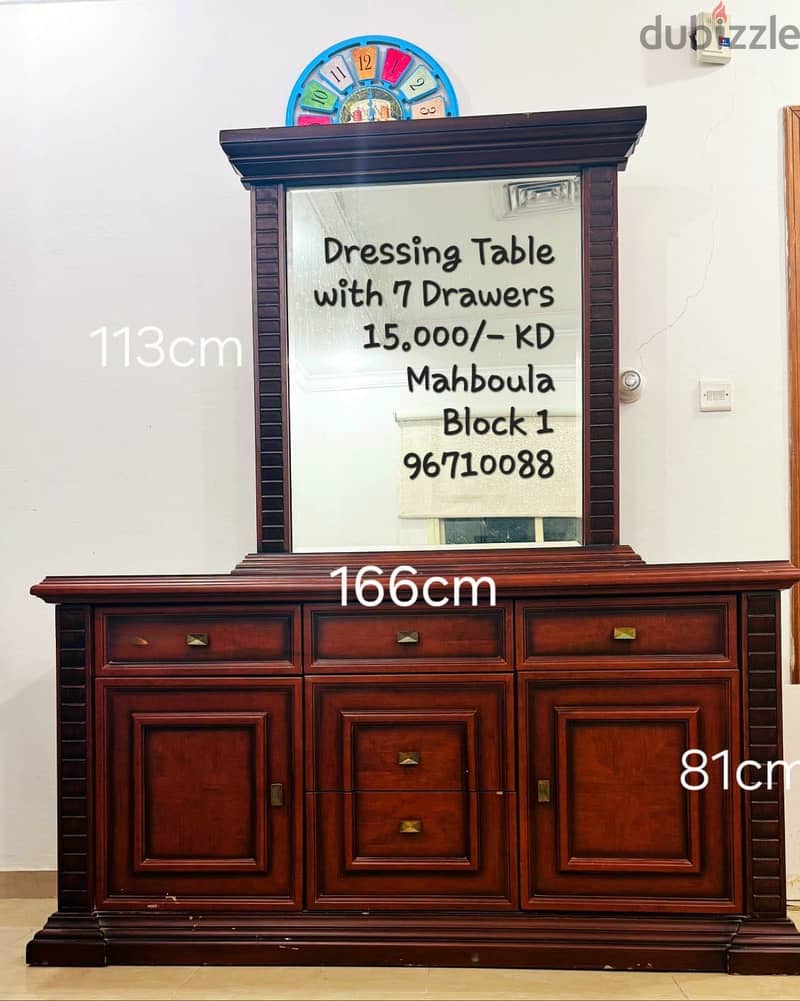 2 door Cupboard and Dressing Table 1