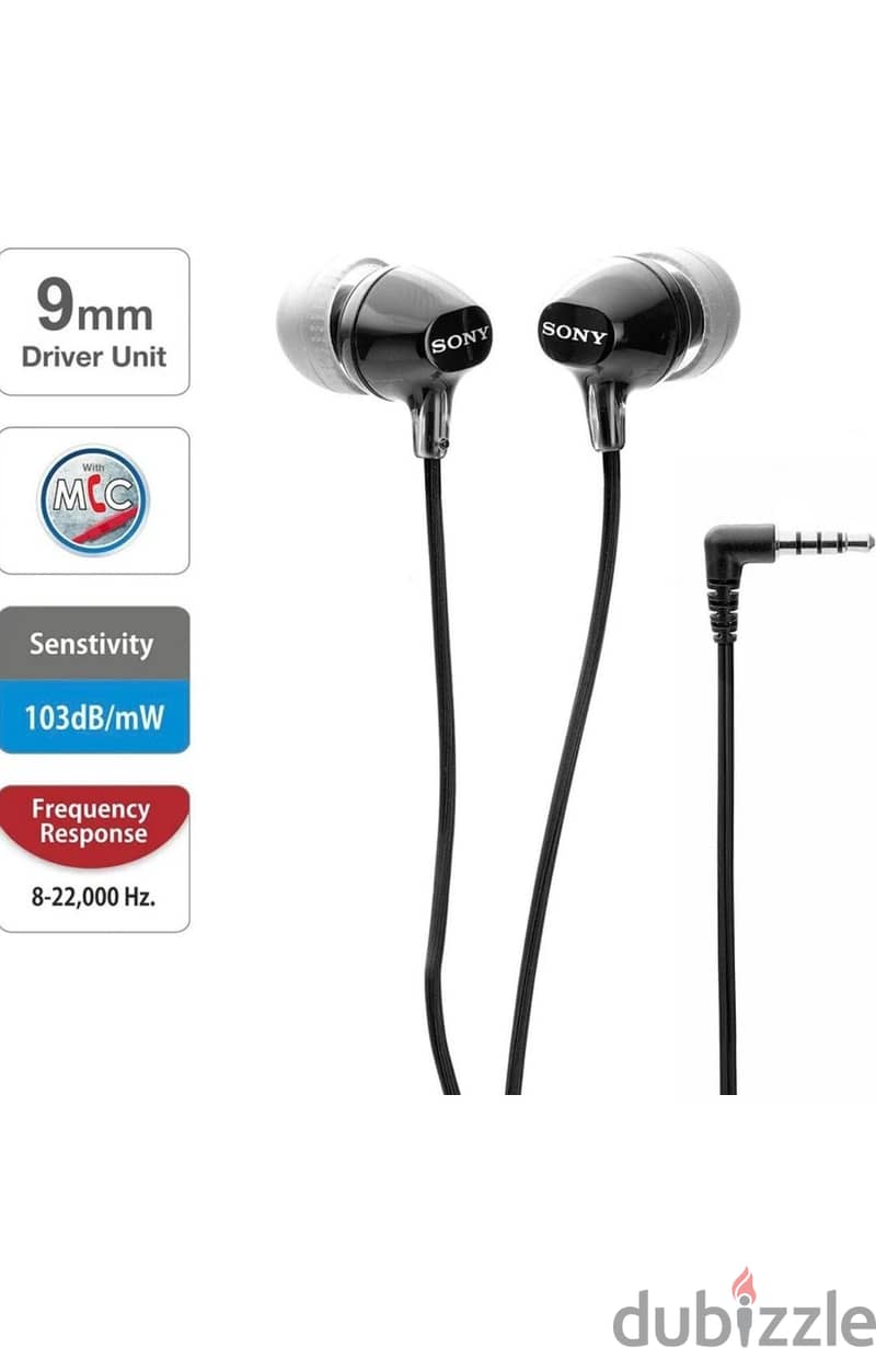 Sony EX14AP Wired Headset (Black and Blue) 30 pieces 1