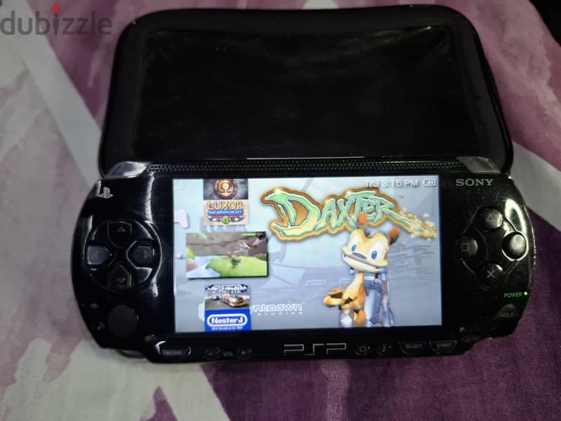 PSP P1000 BLACK BATMAN 4GB 15 GAMES & 17 NES GAMES 6