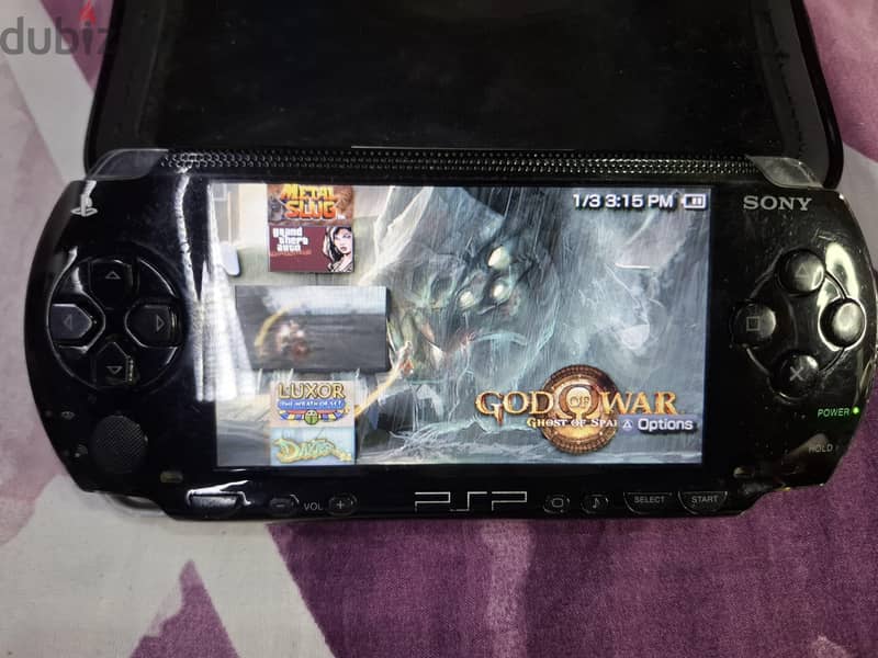 PSP P1000 BLACK BATMAN 4GB 15 GAMES & 17 NES GAMES 8