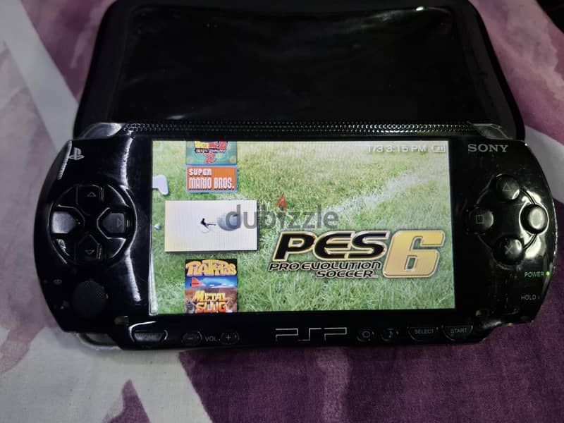 PSP P1000 BLACK BATMAN 4GB 15 GAMES & 17 NES GAMES 11