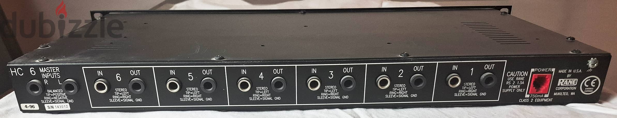 Rane HC 6: 6-Channel Rackmount Headphone Amplifier, RCA & 1/4" Inputs 2