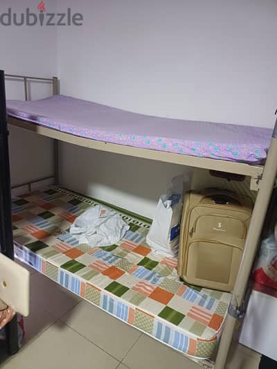 sharing bed space available for 2 or 1 personal Indian prefered