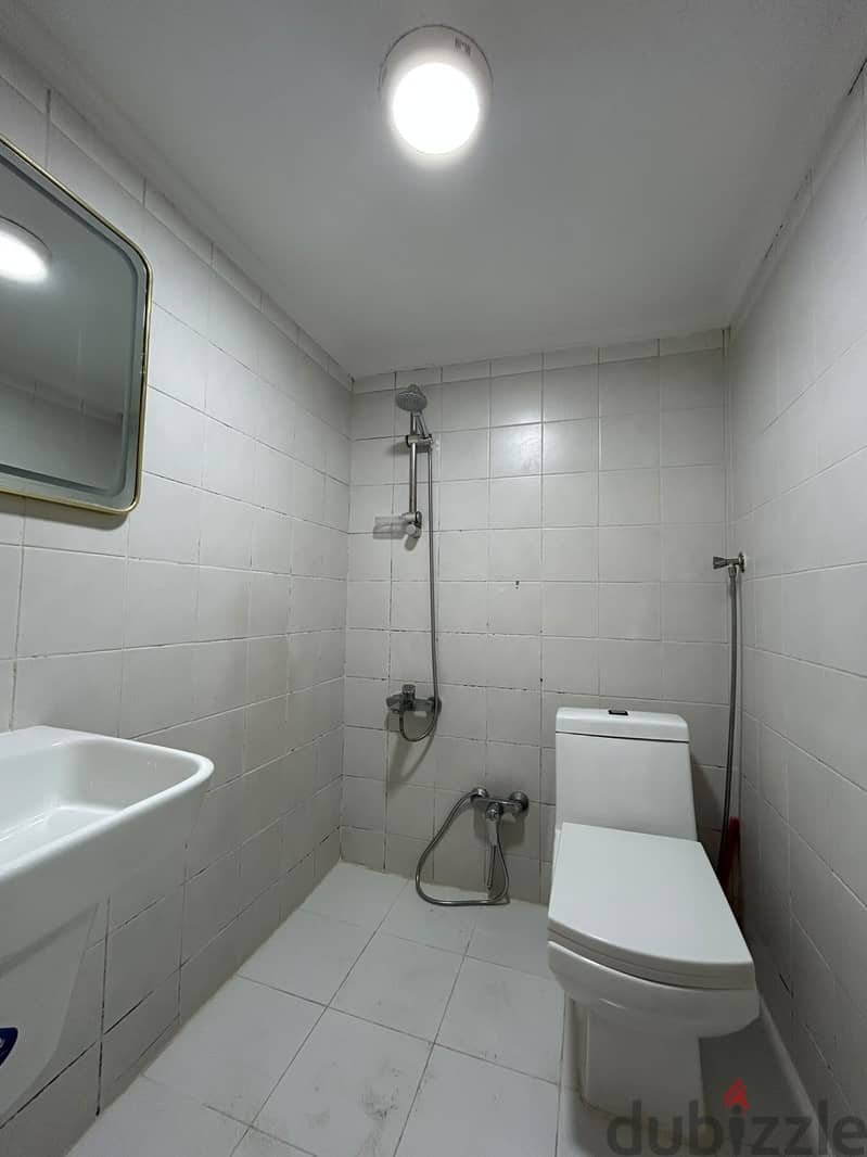 Full residential floor with a balcony for rent in Al-Adan 10