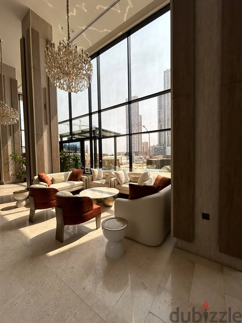 Semi-furnished apartment with a partial sea view for rent in Hessa Al- 9