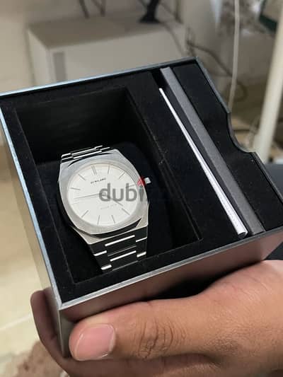 D1 Milano Linen Ultra Thin 40mm Silver – Original