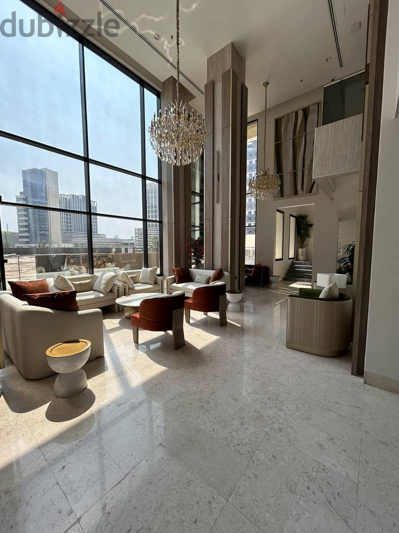Furnished apartment with a balcony and partial sea view for rent in He 9