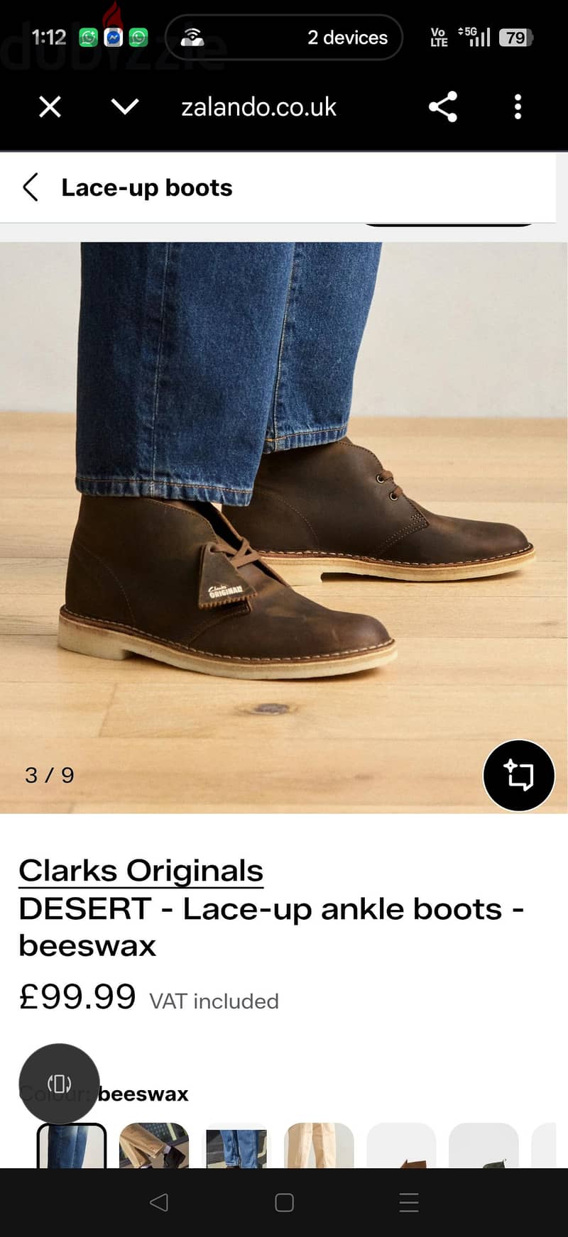 Clarks orginal brand new size 8 mens shoe 2