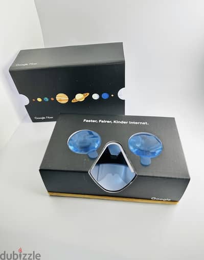 Google Fiber Cardboard VR Virtual Reality Headset Movie Games Glasses