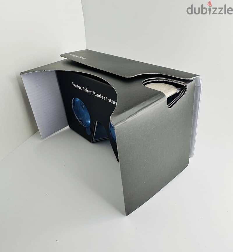 Google Fiber Cardboard VR Virtual Reality Headset Movie Games Glasses 2