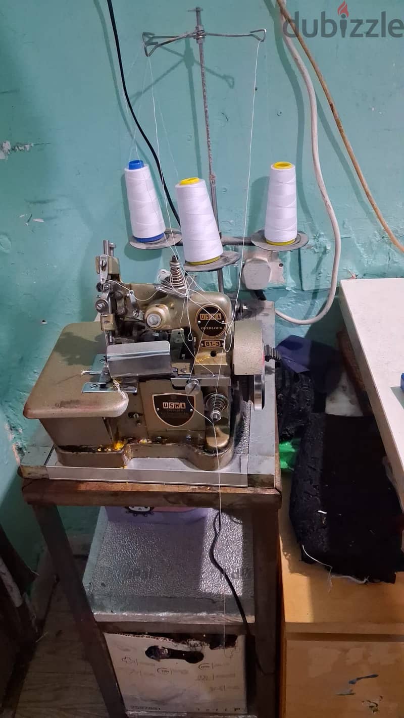 Protex Sewing Machine + Usha Overlock Machine 1