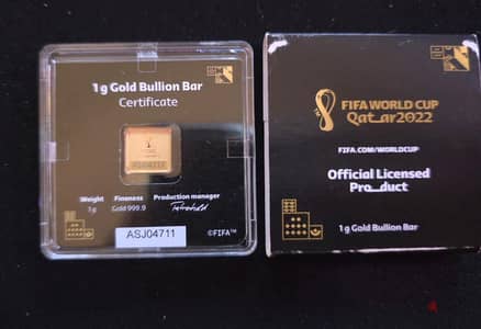 gold bar fifa qatar edition 2022