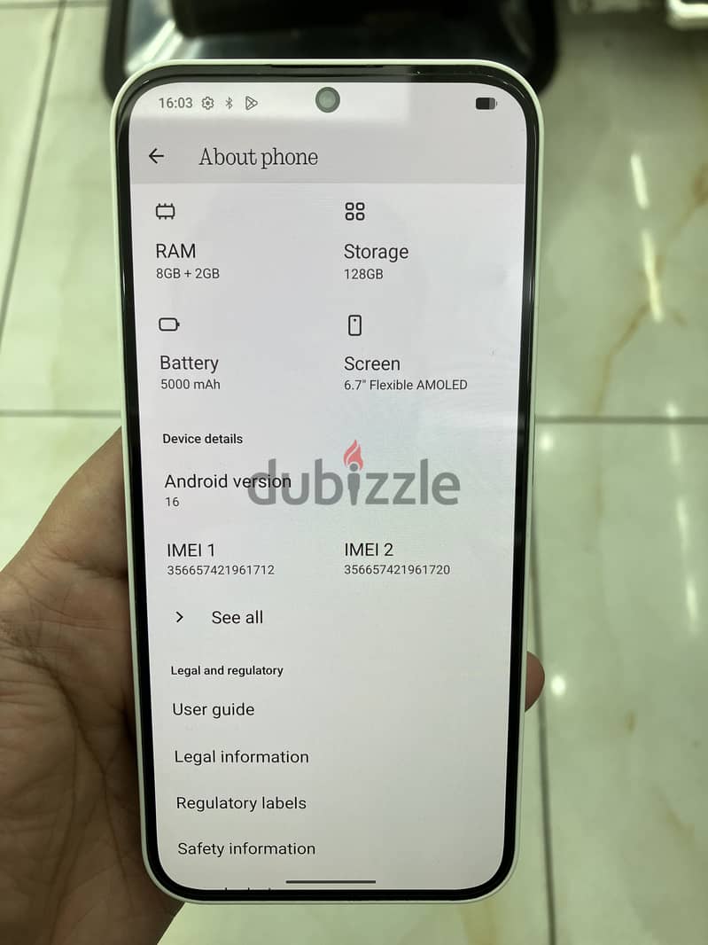 Nothing Phone 2A  8+2 Ram 128 GB exchange available 1