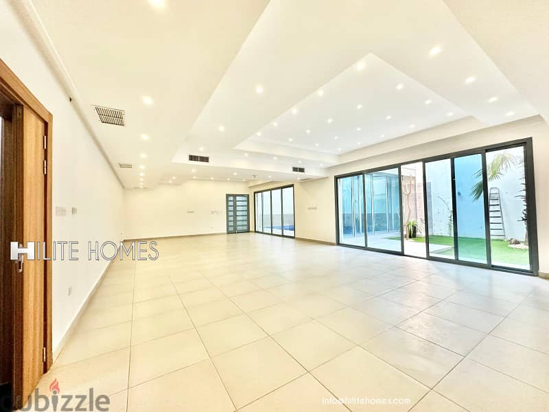 Three bedroom bright basement for rent with pool in Abu Fataira 4
