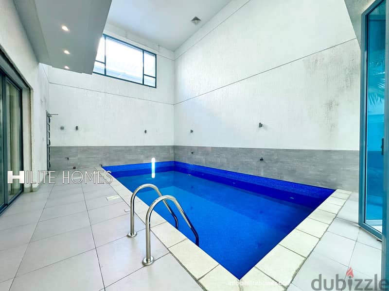 Three bedroom bright basement for rent with pool in Abu Fataira 14