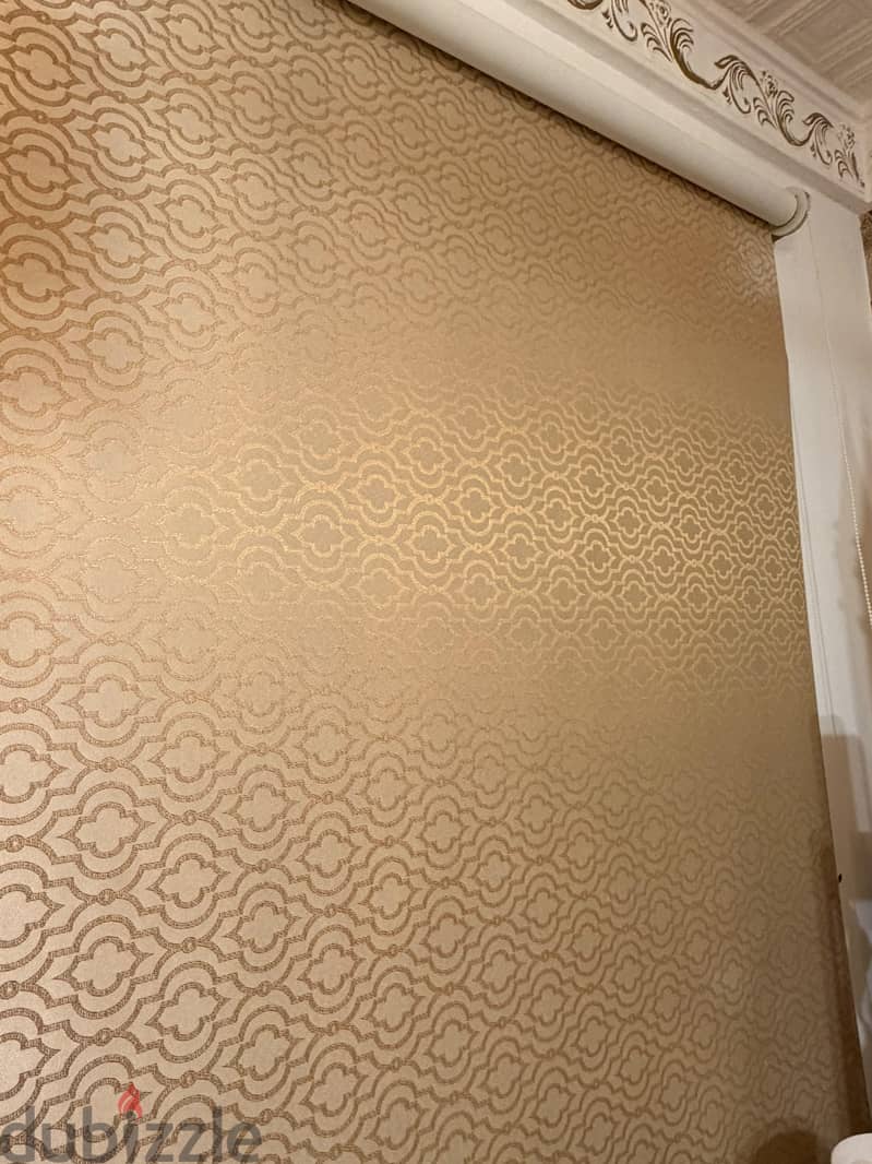 Golden design curtain 1