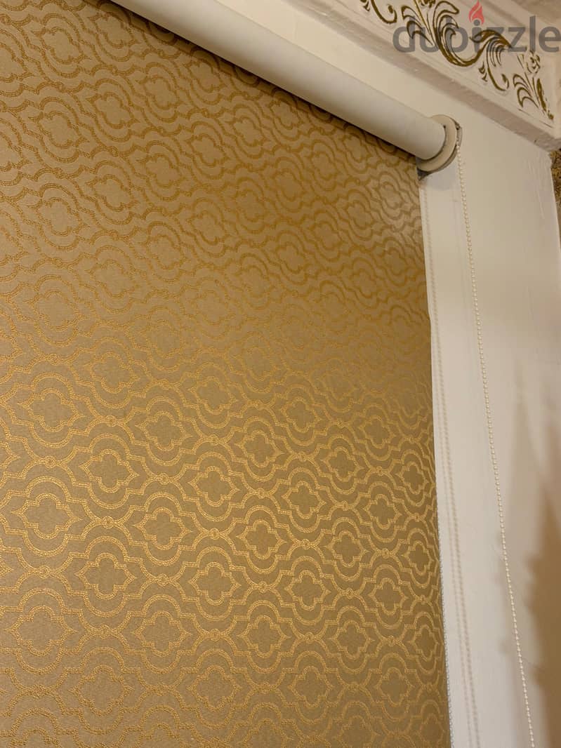 Golden design curtain 2