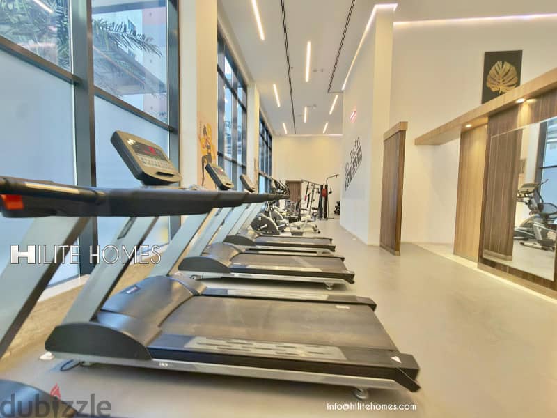 Seaview 2 bedroom semi furnished apartment for rent in Sabah Al Salem 8