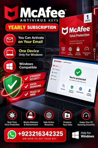 Mcafee Antivirus Key Yearly