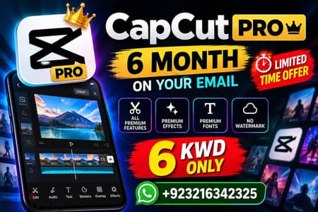Capcut Pro 6 Month On Your email