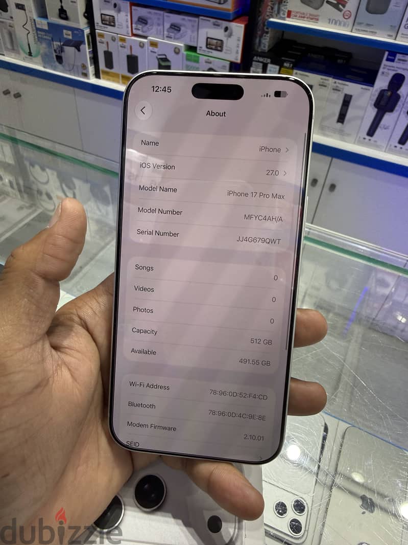 iPhone 17 pro max 512gb silver 1