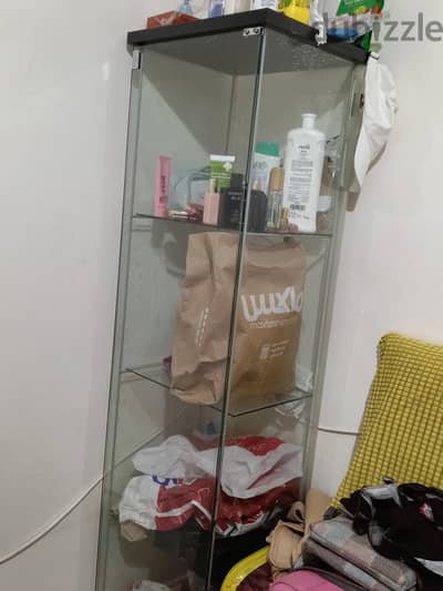 only glass cuboard showcase