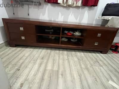 wooden TV stand