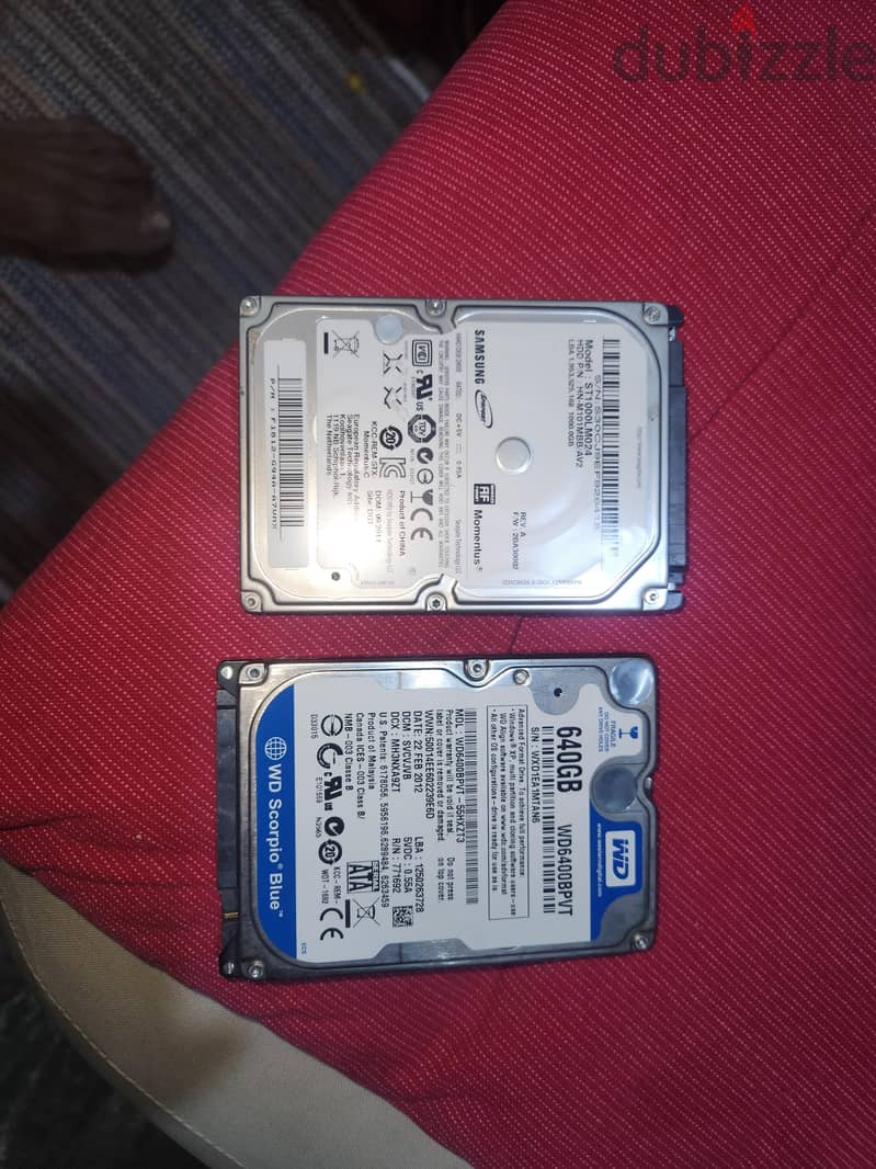 hard disk 1 tb and 640 GB sale call WhatsApp 66240546 1