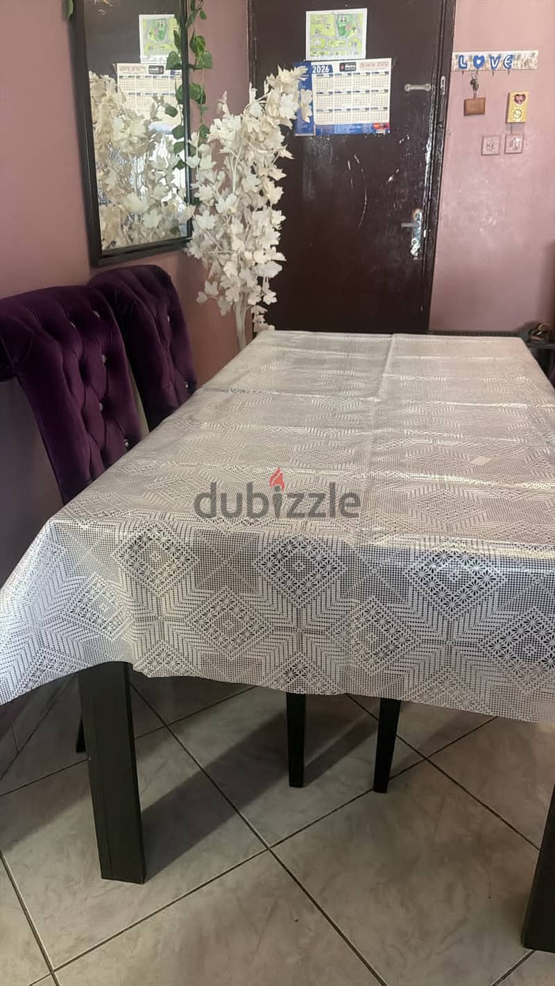 bedroom set with dining table and Center Table for sale 11