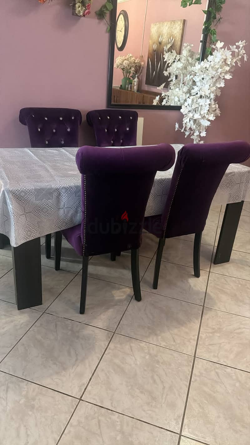bedroom set with dining table and Center Table for sale 12