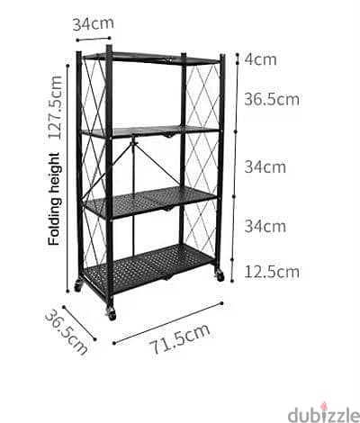 4 layer foldeble kitchen rack 1
