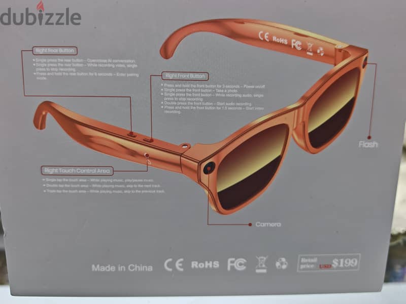 smart Ai translator glasses with HD videos 1