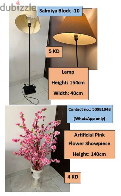 Ikea lamp, flower showpiece