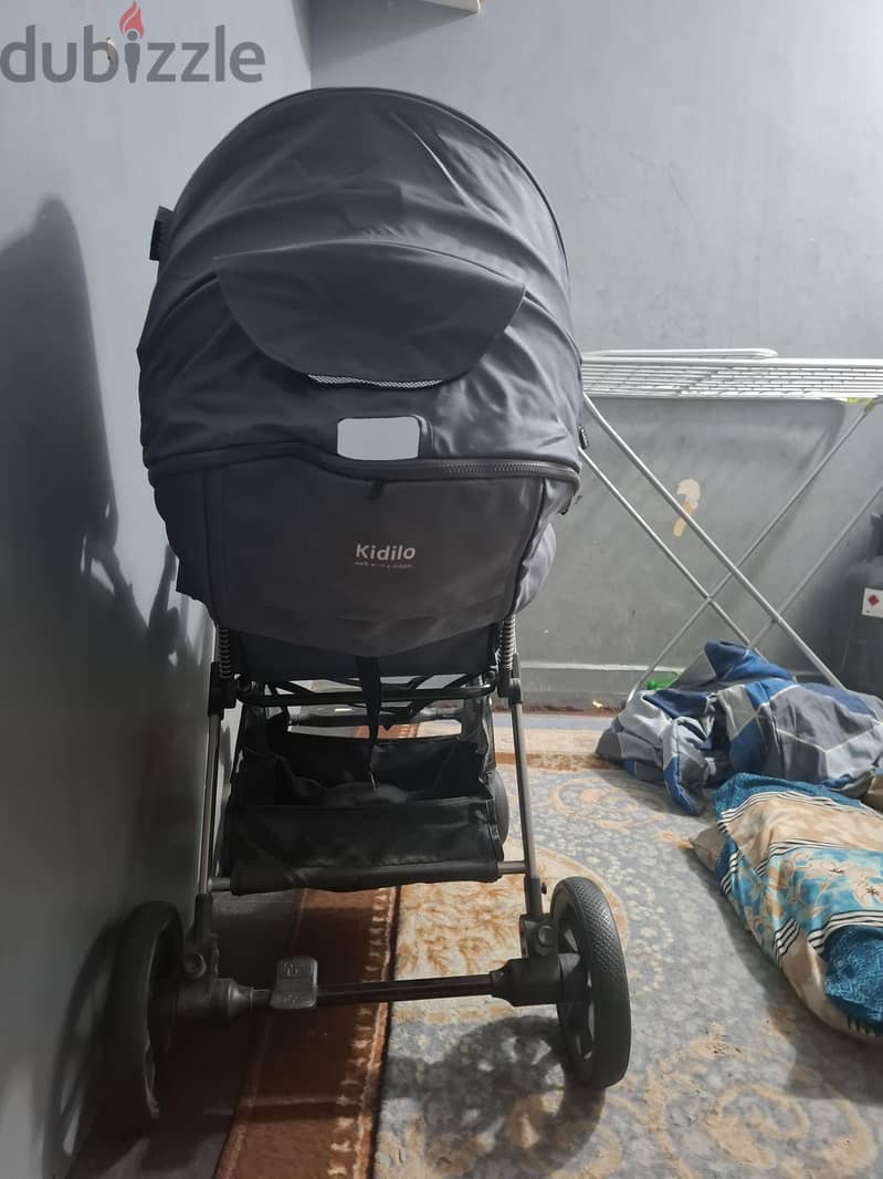 Kidilo Baby Stroller – Grey | Excellent Condition 1