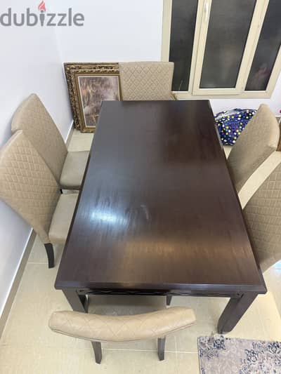 Dining table with 6 chairs