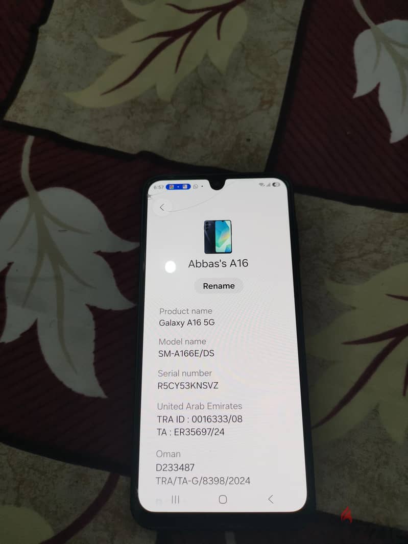 Samsung  GALAXY A16 5G 128GB RAM4G 2
