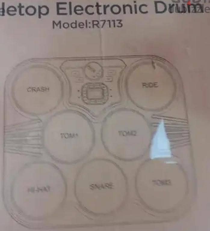 new. . . made in uk table top electronic drum model:-R7113 2