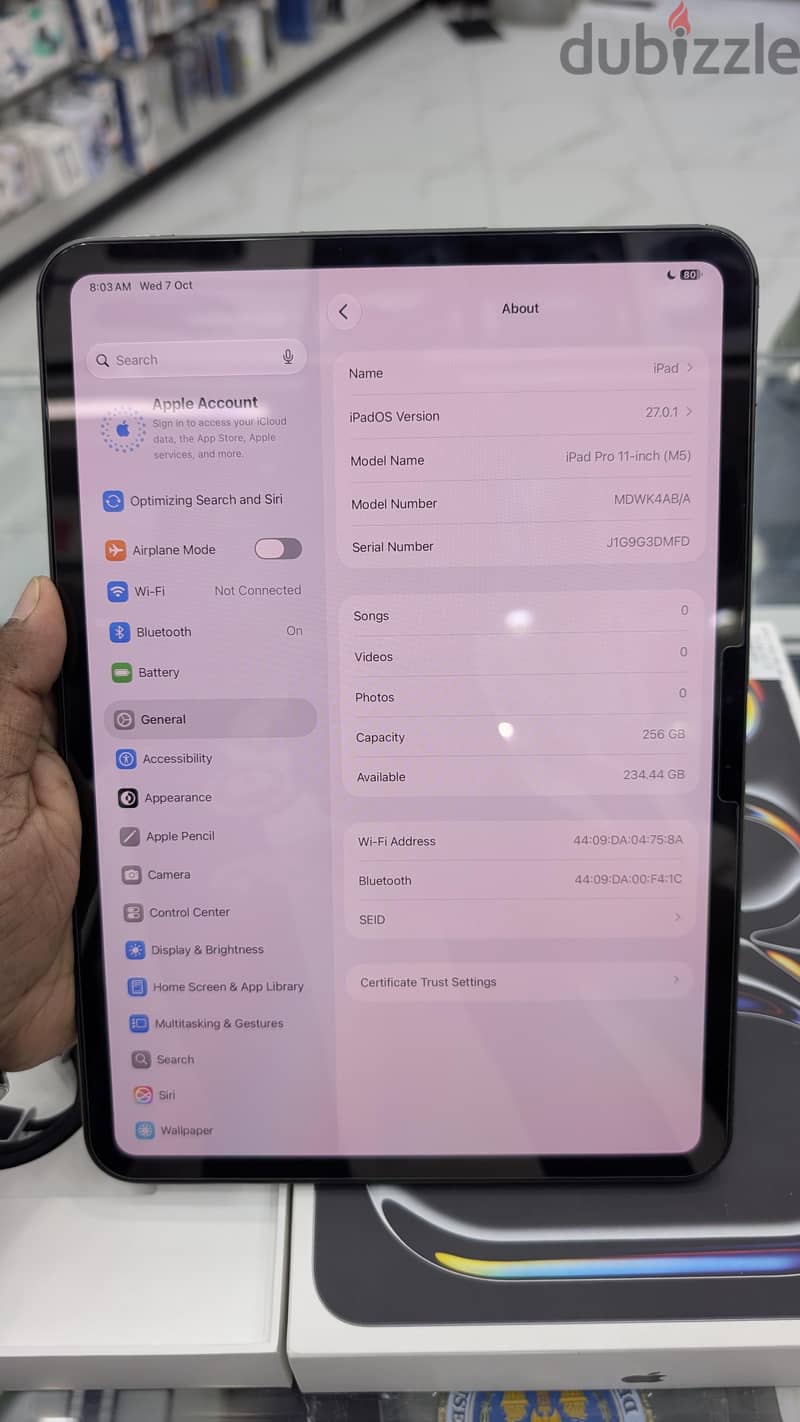 Apple ipad pro M5 11 inch 256GB 2