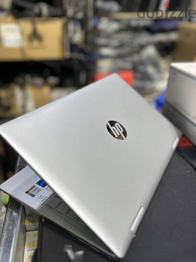 Hp laptop 360 rotation 8 gb ram 500 gb nvme neat and clean 3