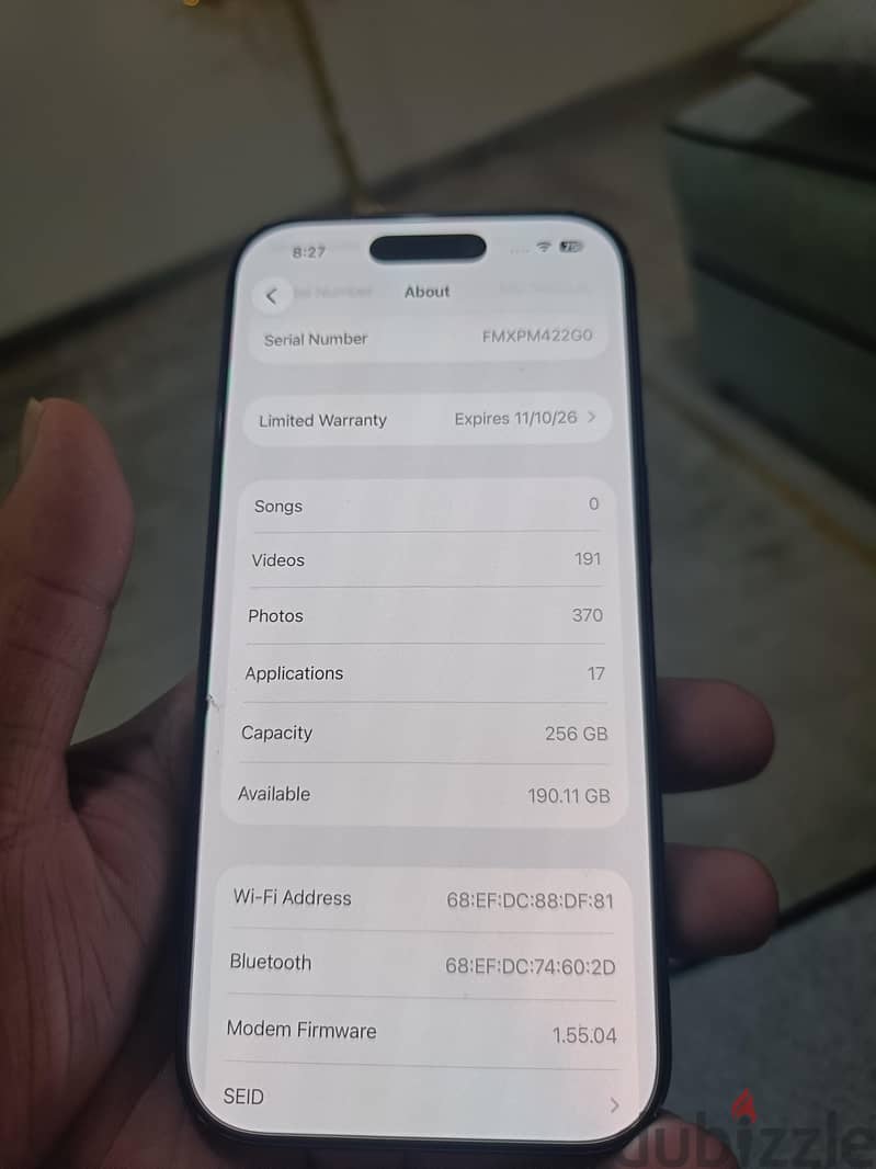 iPhone 17pro 256gb all original with box 6