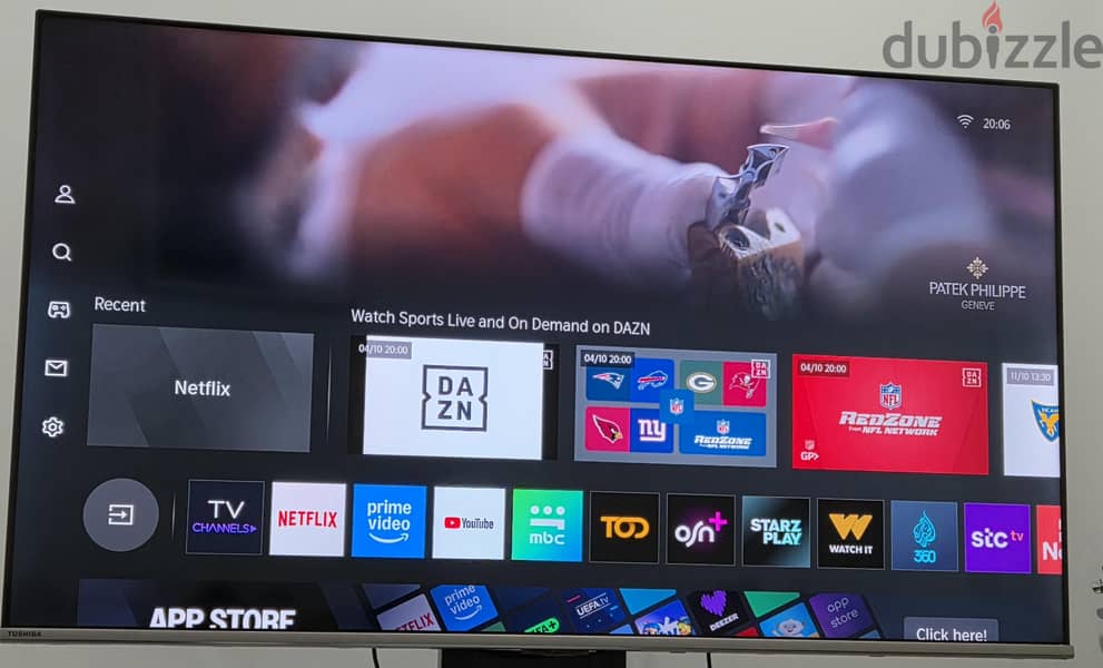 Toshiba 55 inch QLED TV one year old 2