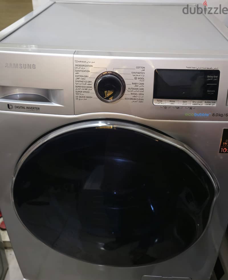 Samsung 8kg washer with dryer Fully Automatic washing machine 2