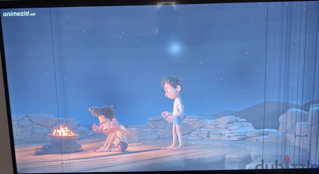 samsung tv  55 samrt. have lines 1